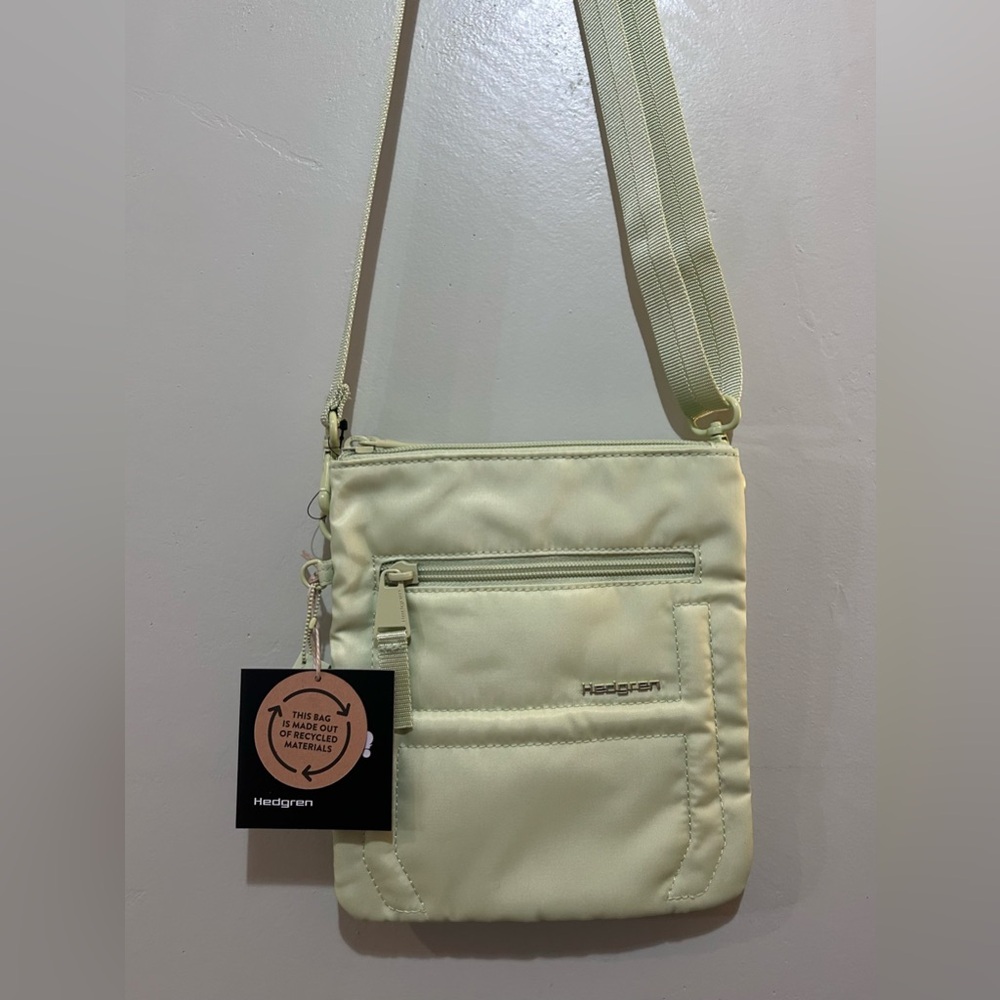 Hedgren Women’s Helm Opaline Green Nylon Crossbody NWTS - Picture 8 of 12